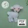 Felt Sheep PDF Pattern – Front View