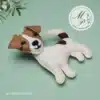 Jack Russell Terrier felt ornament hand-sewn PDF pattern
