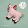 Pig Felt PDF Pattern – Right Side View