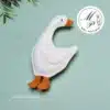 Curious Goose felt ornament – left side view, full-size pattern, DIY sewing tutorial